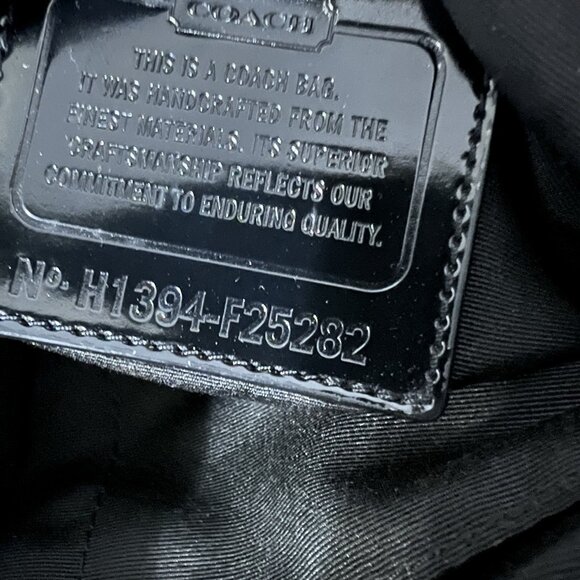 Coach Ocelot Print Tote Teal F25282 Black Teal Brown Shoulder Handbag w Hangtags - Picture 4 of 14